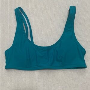 Halara Blue U Neck Bikini Top